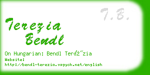 terezia bendl business card